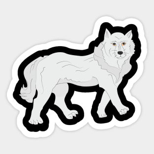 White Wolf Sticker